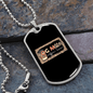 Dog Mom Coffee Lover Necklace Stainless Steel or 18k Gold Dog Tag 24" Chain-Express Your Love Gifts