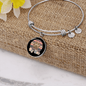 Dog Mom Colorful Bracelet Stainless Steel or 18k Gold Circle Bangle-Express Your Love Gifts