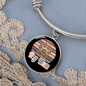 Dog Mom Colorful Bracelet Stainless Steel or 18k Gold Circle Bangle-Express Your Love Gifts