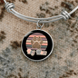 Dog Mom Colorful Bracelet Stainless Steel or 18k Gold Circle Bangle-Express Your Love Gifts
