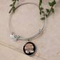 Dog Mom Colorful Bracelet Stainless Steel or 18k Gold Circle Bangle-Express Your Love Gifts