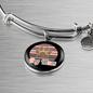 Dog Mom Colorful Bracelet Stainless Steel or 18k Gold Circle Bangle-Express Your Love Gifts