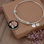 Dog Mom Colorful Bracelet Stainless Steel or 18k Gold Circle Bangle-Express Your Love Gifts