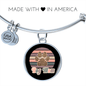 Dog Mom Colorful Bracelet Stainless Steel or 18k Gold Circle Bangle-Express Your Love Gifts
