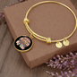 Dog Mom Colorful Bracelet Stainless Steel or 18k Gold Circle Bangle-Express Your Love Gifts