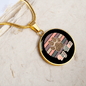 Dog Mom Colorful Circle Necklace Stainless Steel or 18k Gold 18-22"-Express Your Love Gifts