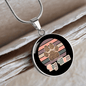 Dog Mom Colorful Circle Necklace Stainless Steel or 18k Gold 18-22"-Express Your Love Gifts