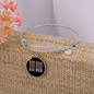 Dog Mom Colors Bracelet Stainless Steel or 18k Gold Circle Bangle-Express Your Love Gifts