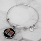 Dog Mom Colors Bracelet Stainless Steel or 18k Gold Circle Bangle-Express Your Love Gifts