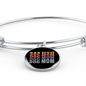Dog Mom Colors Bracelet Stainless Steel or 18k Gold Circle Bangle-Express Your Love Gifts