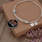Dog Mom Colors Bracelet Stainless Steel or 18k Gold Circle Bangle-Express Your Love Gifts
