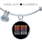 Dog Mom Colors Bracelet Stainless Steel or 18k Gold Circle Bangle-Express Your Love Gifts
