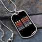 Dog Mom Colors Necklace Stainless Steel or 18k Gold Dog Tag 24" Chain-Express Your Love Gifts