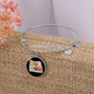 Dog Mom Flower Bracelet Stainless Steel or 18k Gold Circle Bangle-Express Your Love Gifts