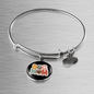 Dog Mom Flower Bracelet Stainless Steel or 18k Gold Circle Bangle-Express Your Love Gifts