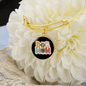 Dog Mom Flower Bracelet Stainless Steel or 18k Gold Circle Bangle-Express Your Love Gifts