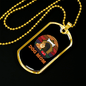 Dog Mom House Bone Necklace Stainless Steel or 18k Gold Dog Tag 24" Chain-Express Your Love Gifts