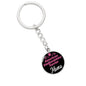Dog Mom Keyring American Staffordshire Terrier Mama Circle Keychain Stainless Steel or 18k Gold-Express Your Love Gifts