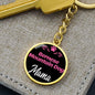 Dog Mom Keyring Bernese Mountain Dog Mama Circle Keychain Stainless Steel or 18k Gold-Express Your Love Gifts