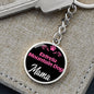 Dog Mom Keyring Estrela Mountain Dog Mama Circle Keychain Stainless Steel or 18k Gold-Express Your Love Gifts
