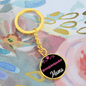 Dog Mom Keyring Kromfohrlander Mama Circle Keychain Stainless Steel or 18k Gold-Express Your Love Gifts