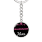 Dog Mom Keyring Kromfohrlander Mama Circle Keychain Stainless Steel or 18k Gold-Express Your Love Gifts