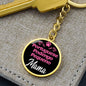 Dog Mom Keyring Portuguese Podengo Pequeno Mama Circle Keychain Stainless Steel or 18k Gold-Express Your Love Gifts