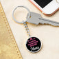 Dog Mom Keyring Treeing Tennessee Brindle Mama Circle Keychain Stainless Steel or 18k Gold-Express Your Love Gifts