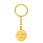 Dog Mom Keyring Treeing Tennessee Brindle Mama Circle Keychain Stainless Steel or 18k Gold-Express Your Love Gifts