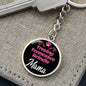 Dog Mom Keyring Treeing Tennessee Brindle Mama Circle Keychain Stainless Steel or 18k Gold-Express Your Love Gifts