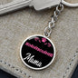 Dog Mom Keyring Xoloitzcuintli Mama Circle Keychain Stainless Steel or 18k Gold-Express Your Love Gifts