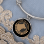 Dog Mom Life Bracelet Stainless Steel or 18k Gold Circle Bangle-Express Your Love Gifts