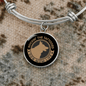 Dog Mom Life Bracelet Stainless Steel or 18k Gold Circle Bangle-Express Your Love Gifts