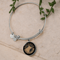 Dog Mom Life Bracelet Stainless Steel or 18k Gold Circle Bangle-Express Your Love Gifts