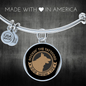Dog Mom Life Bracelet Stainless Steel or 18k Gold Circle Bangle-Express Your Love Gifts