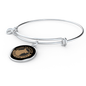 Dog Mom Life Bracelet Stainless Steel or 18k Gold Circle Bangle-Express Your Love Gifts