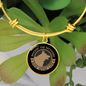 Dog Mom Life Bracelet Stainless Steel or 18k Gold Circle Bangle-Express Your Love Gifts