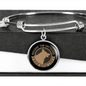 Dog Mom Life Bracelet Stainless Steel or 18k Gold Circle Bangle-Express Your Love Gifts