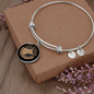 Dog Mom Life Bracelet Stainless Steel or 18k Gold Circle Bangle-Express Your Love Gifts
