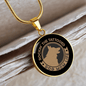 DOG MOM LIFE Circle Necklace Stainless Steel or 18k Gold 18-22"-Express Your Love Gifts