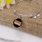 Dog Mom Makes Bracelet Stainless Steel or 18k Gold Circle Bangle-Express Your Love Gifts
