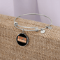 Dog Mom Makes Bracelet Stainless Steel or 18k Gold Circle Bangle-Express Your Love Gifts