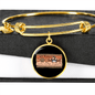 Dog Mom Makes Bracelet Stainless Steel or 18k Gold Circle Bangle-Express Your Love Gifts