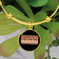 Dog Mom Makes Bracelet Stainless Steel or 18k Gold Circle Bangle-Express Your Love Gifts