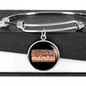 Dog Mom Makes Bracelet Stainless Steel or 18k Gold Circle Bangle-Express Your Love Gifts