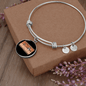 Dog Mom Makes Bracelet Stainless Steel or 18k Gold Circle Bangle-Express Your Love Gifts