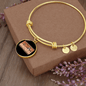 Dog Mom Makes Bracelet Stainless Steel or 18k Gold Circle Bangle-Express Your Love Gifts