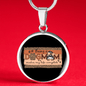 Dog Mom Makes Circle Necklace Stainless Steel or 18k Gold 18-22"-Express Your Love Gifts