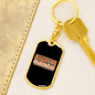 Dog Mom Makes Keychain Stainless Steel or 18k Gold Dog Tag Keyring-Express Your Love Gifts