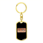 Dog Mom Makes Keychain Stainless Steel or 18k Gold Dog Tag Keyring-Express Your Love Gifts
